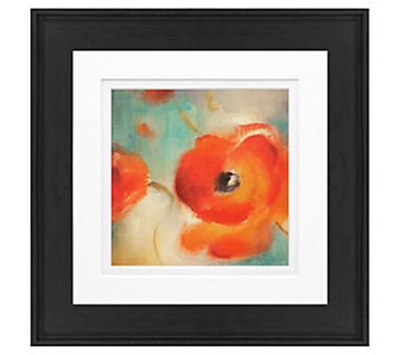 Scarlet Poppies In Blm II Framed Art by Timeles s Frames