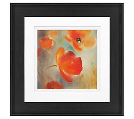 Scarlet Poppies in Bloom I Framed Art by Timeless Frames