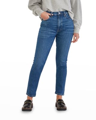 Scarlet Slim Straight Cropped Jeans
