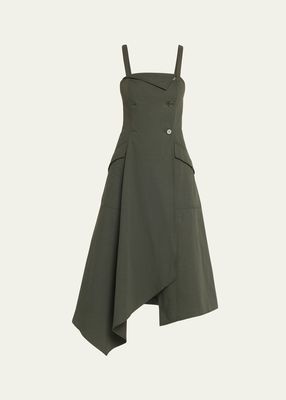 Scarlett Sleeveless Button-Front Midi Dress