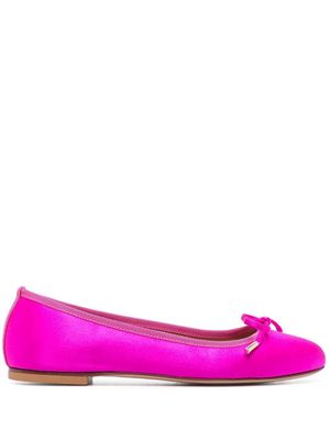 Scarosso Carla bow-detail ballerina shoes - Pink