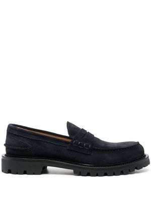 Scarosso chunky-soled suede loafers - Blue