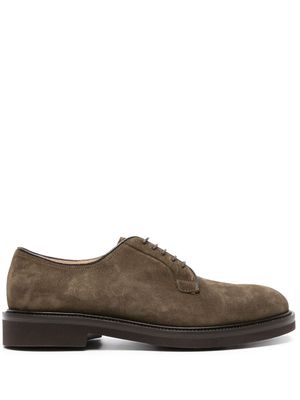 Scarosso Harry suede derby shoes - Green