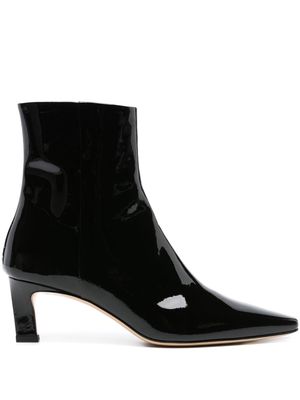 Scarosso Kitty 50mm patent-leather boots - Black