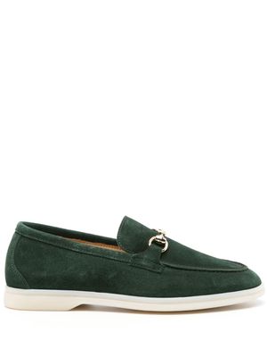 Scarosso Lilia suede loafers - Green