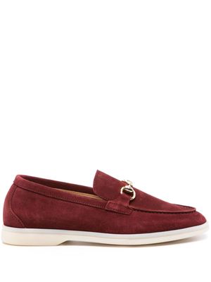 Scarosso Lilia suede loafers - Red