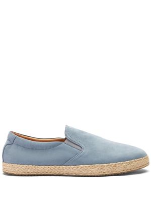 Scarosso Miguel slip-on leather espadrilles - Blue