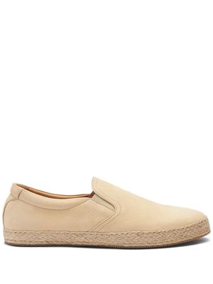 Scarosso Miguel slip-on leather espadrilles - Neutrals