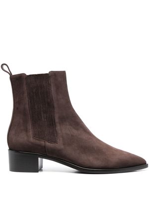 Scarosso Olivia suede ankle boots - Brown