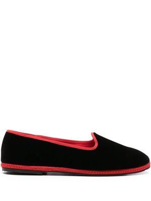Scarosso Select Edit velvet slippers - Black