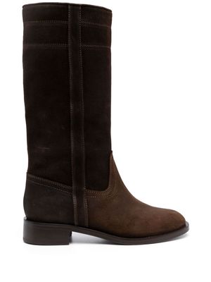 Scarosso Tess 30mm suede boots - Brown
