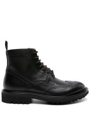 Scarosso Thomas leather boots - Black