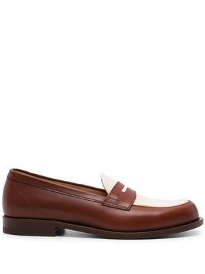 Scarosso Trinidad leather loafers - Brown