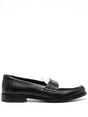 Scarosso two-tone loafers - Black