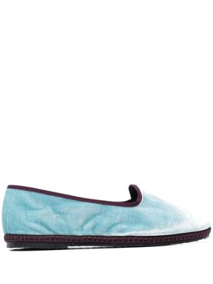 Scarosso Valentino velvet slippers - Blue