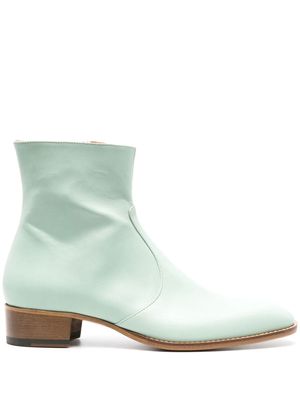 Scarosso Warren leather Chelsea boots - Green