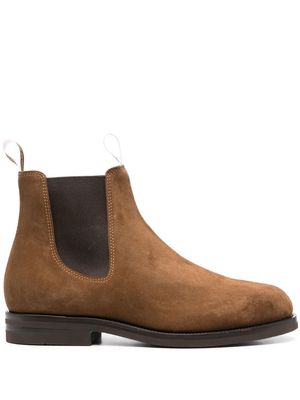 Scarosso William III suede Chelsea boots - Brown
