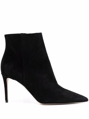 Scarosso x Brian Atwood Anya suede ankle boots - Black