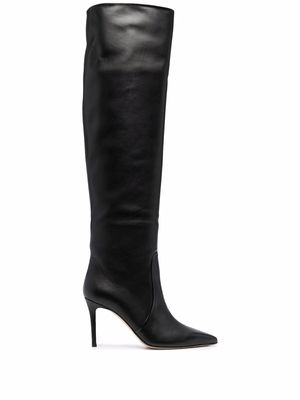 Scarosso x Brian Atwood Carra leather boots - Black