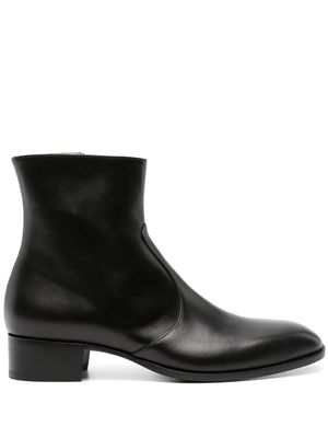 Scarosso x Warren Alfie Baker leather boots - Black
