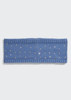 Scattered Crystal Knit Headband