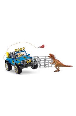 Schleich 14-Piece Off-Road Vehicle & Dino Outpost in Multi