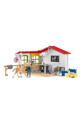 Schleich 27-Piece Vet Practice with Pets Playset in Multi