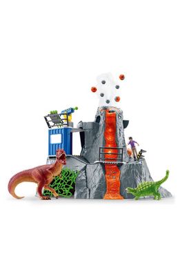 Schleich Dinosaurs Volcano Expedition Base Camp Play Set in Multi