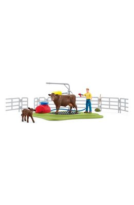 Schleich Farm World Happy Cow Playset in Multi
