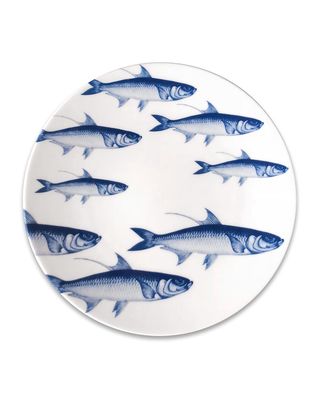 School of Fish Coup Salad Plates, Set of 4
