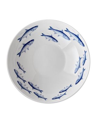 School of Fish Wide Serving Bowl, 11.5"