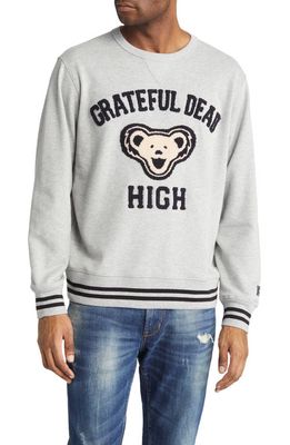 Schott NYC Grateful Dead High Embellished Sweatshirt in Grey