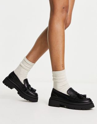 schuh Leyton chunky loafers in black