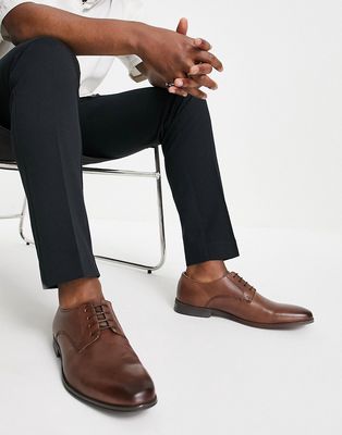 Schuh Remi lace up derby shoes in brown leather