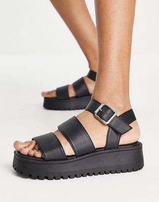 schuh Tala chunky sandals in black