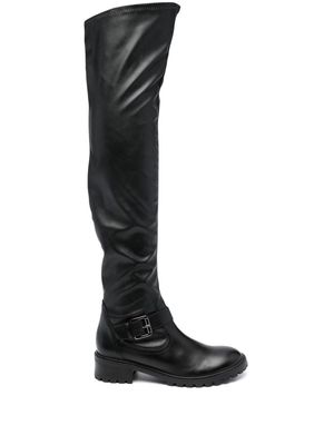 Schutz above-knee buckle boots - Black