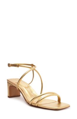 Schutz Aimee Strappy Sandal in Ouro Claro Orch