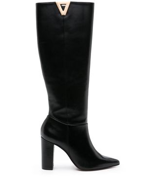 Schutz Annika 90mm leather boots - Black