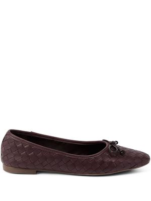 Schutz Arissa 10mm leather ballerina shoes - Purple
