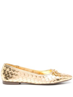 Schutz Arissa metallic ballerina shoes - Gold