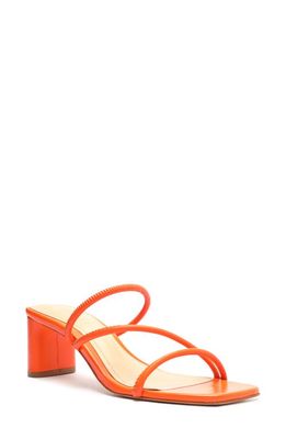 Schutz Chessie Slide Sandal in Flame Orange