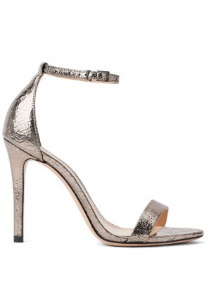 Schutz Gisele 105mm metallic-finish sandals