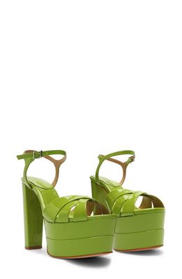 Schutz Keefa Platform Sandal in Bright Leaf