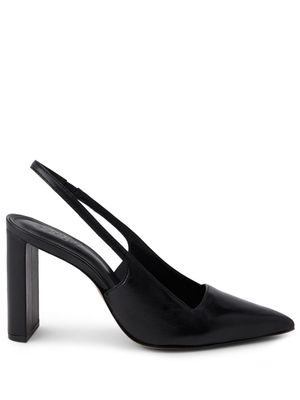Schutz pointed-toe slingback leather pumps - Black