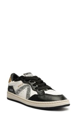 Schutz ST 001 Sneaker in White/Black/Prata/Platina