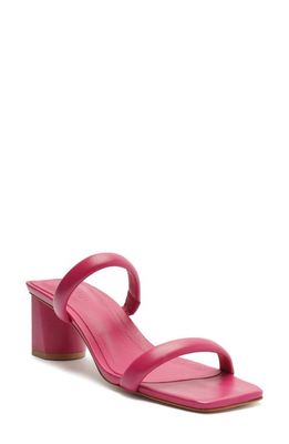 Schutz Ully Block Heel Sandal in Hot Pink