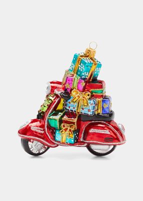 Scooter With Presents Christmas Ornament