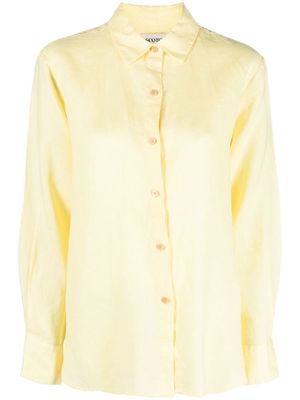 Scotch & Soda box-pleat linen shirt - Yellow