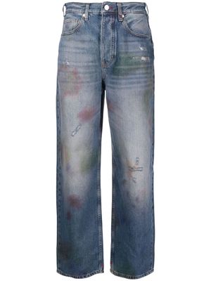 Scotch & Soda distressed straight-leg jeans - Blue