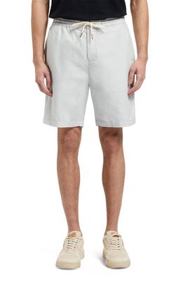 Scotch & Soda Fave Cotton & Linen Twill Bermuda Shorts in Heron Grey 